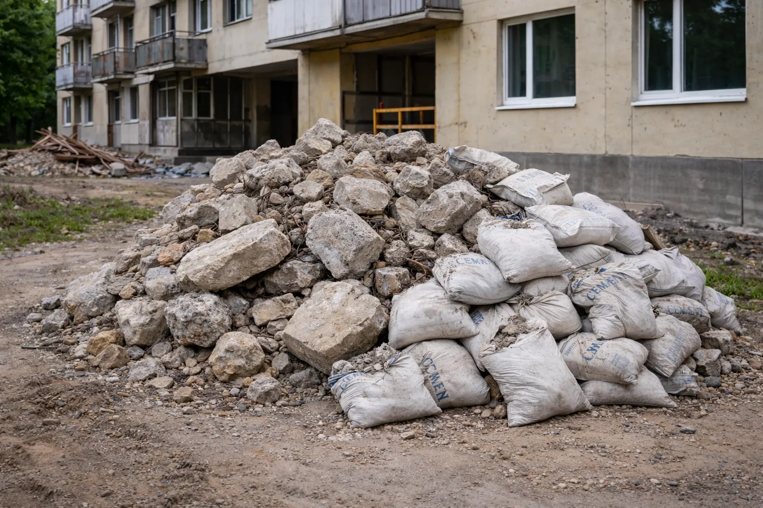 Betono išvežimas Vilniuje